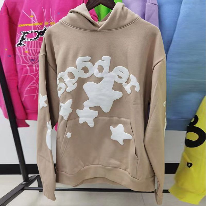 Sp5der Hoodie Foam Letter Men's and Women's Hoodie