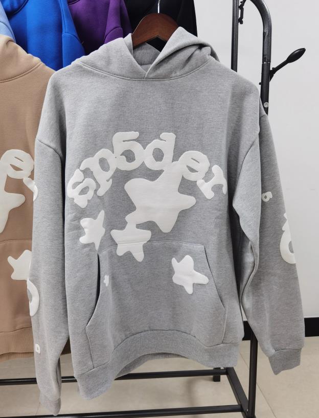 Sp5der Hoodie Foam Letter Men's and Women's Hoodie