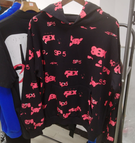 SP555 best quality spider hoodies red and balck colors