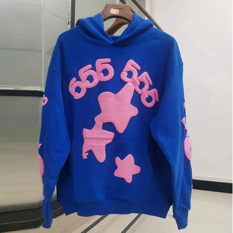 Sp5der Hoodie Foam Letter Men's and Women's Hoodie