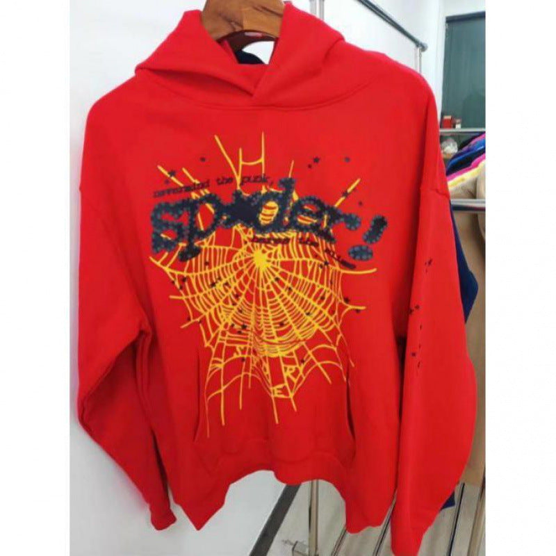 Sp5der Hoodie Foam Letter Men's and Women's Hoodie