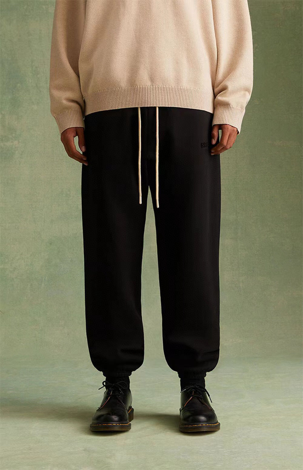 Ess*** Multi-Line Fog Silicone Letters Thickened Sports Casual Sweatpants Trousers