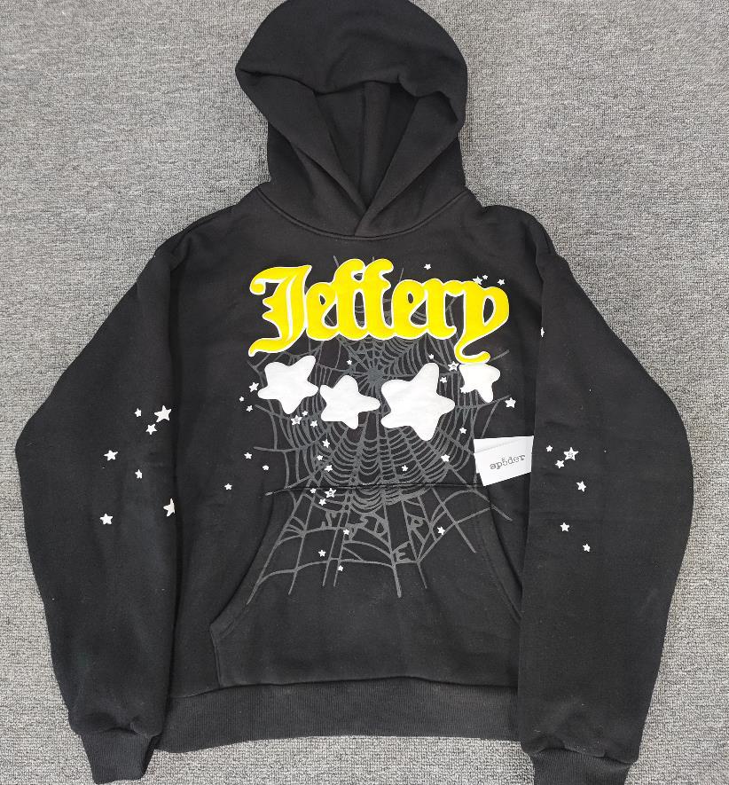 Sp5der Hoodie Foam Letter Men's and Women's Hoodie