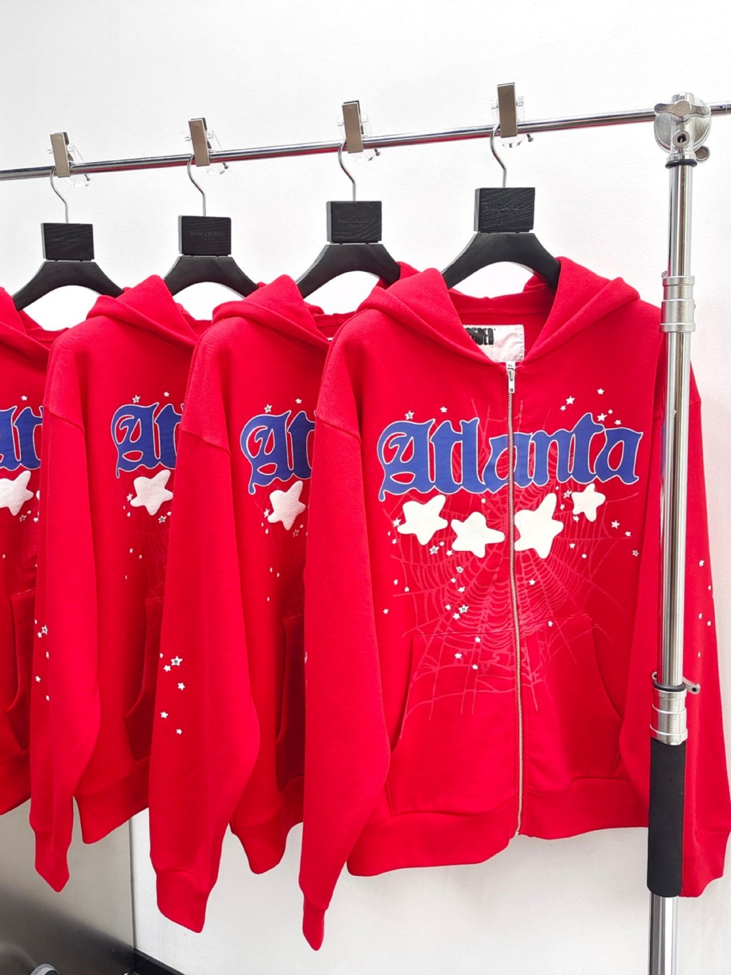 Sp5der Trendy Heavy Spider Zipper Hoodie