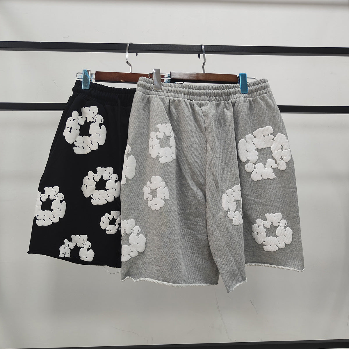 Denim Tears Shorts Full Printed Foam Denim Tears Fifth Pants Tide