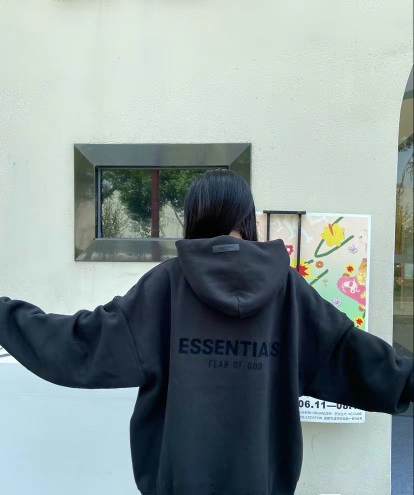 SS22 Top 1:1 Stock X Ess Fog Fleece Thermal Hoodie Hoodie