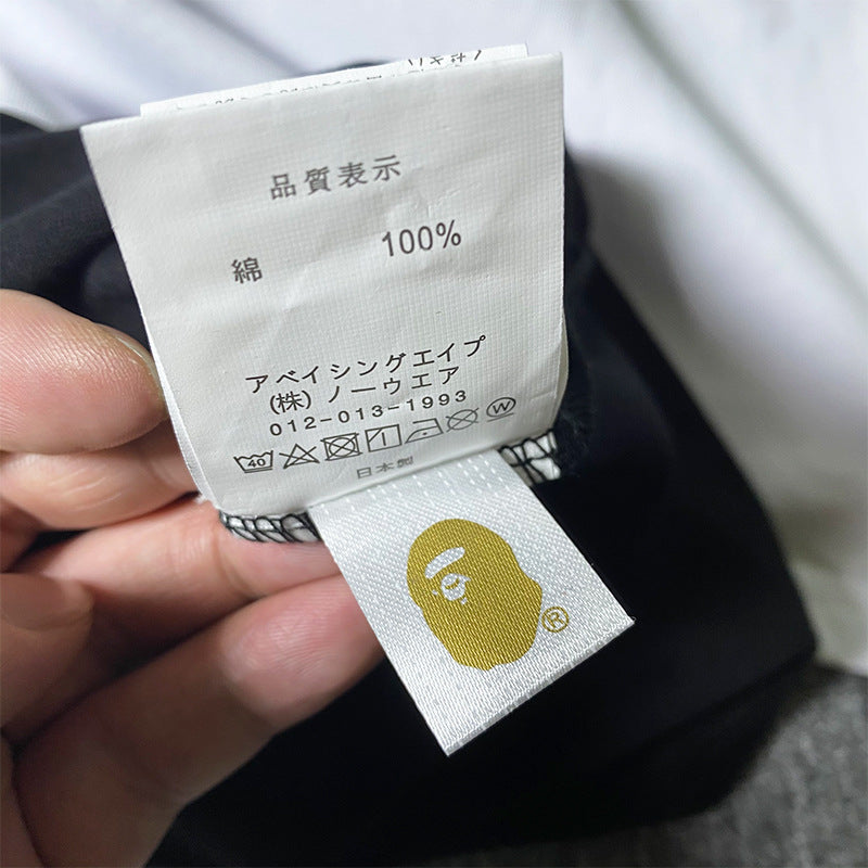 BAPE Short Sleeve T-shirt Cross Little Monkey