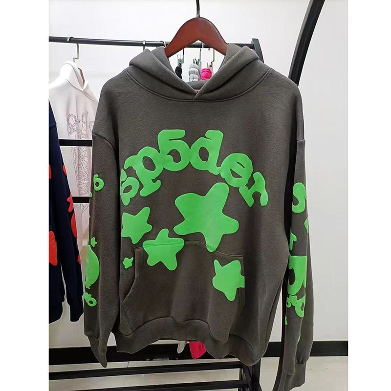 Sp5der Hoodie Foam Letter Men's and Women's Hoodie