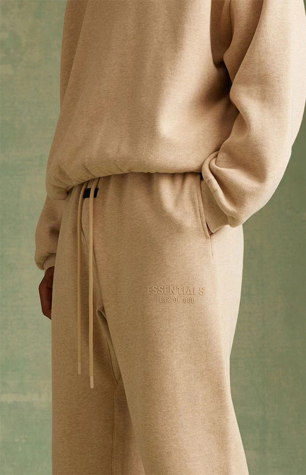 Ess*** Multi-Line Fog Silicone Letters Thickened Sports Casual Sweatpants Trousers