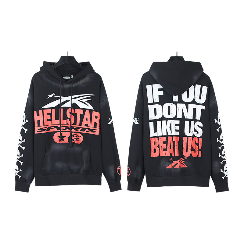 第 2 部分-Hellstar 洗旧连帽衫毛衣裤子套装