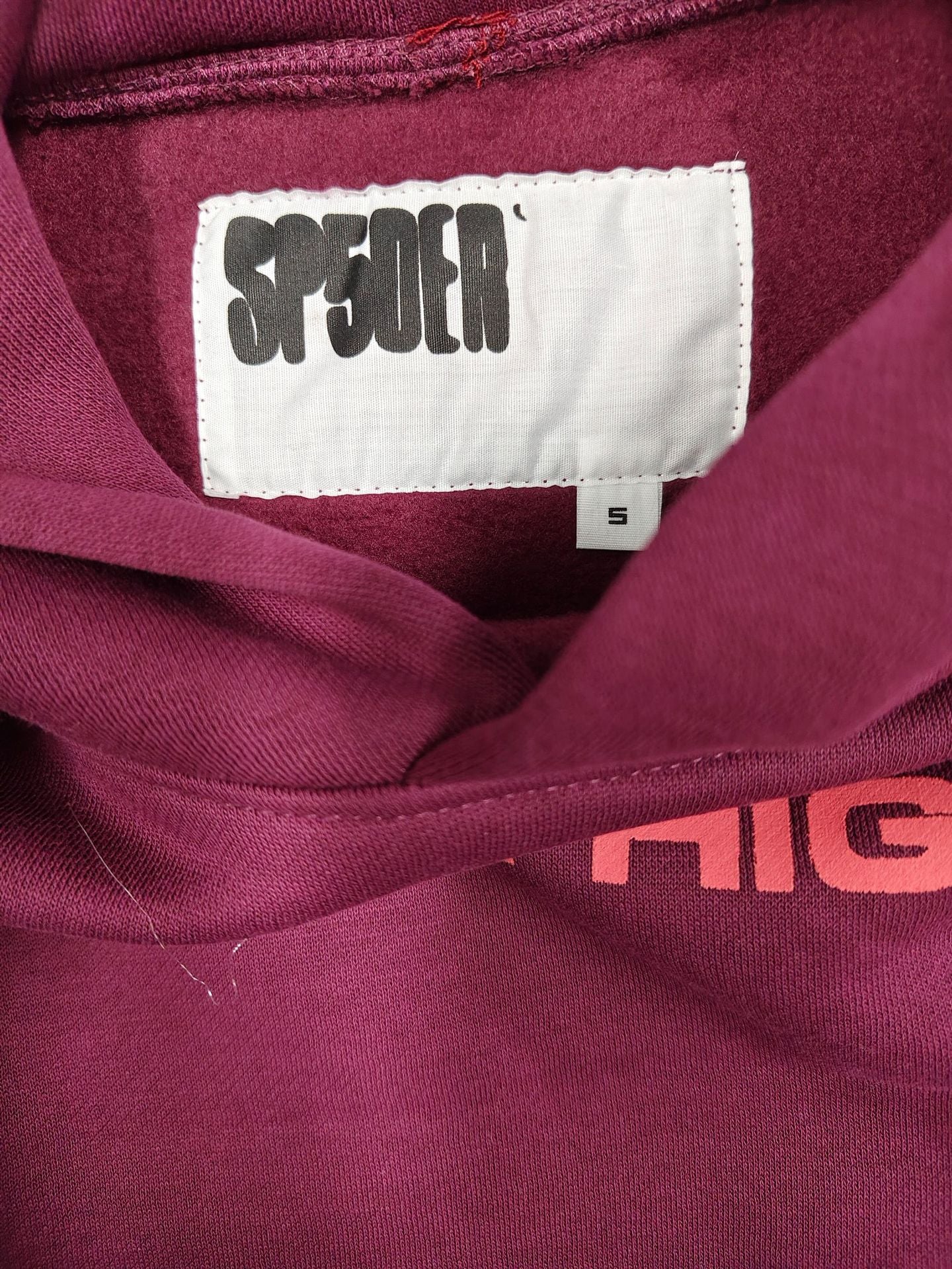 spider 555555 Burgundy Trendy Couple Hoodie Sweatshirt