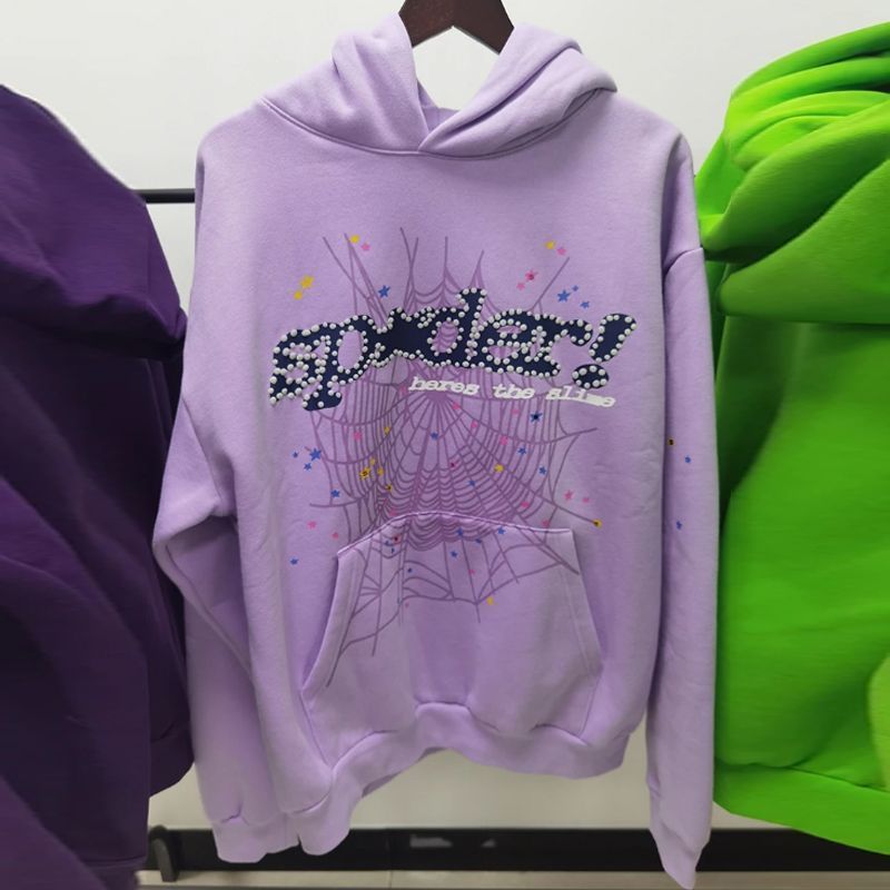 Sp5der Hoodie Foam Letter Men's and Women's Hoodie