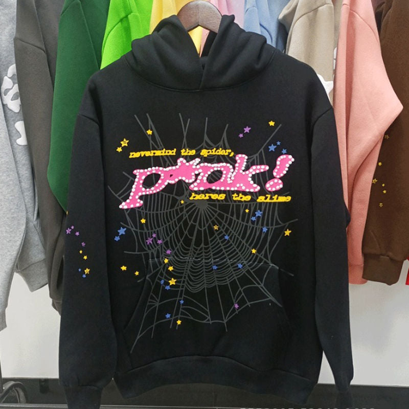 Sp5der Hoodie Foam Letter Men's and Women's Hoodie