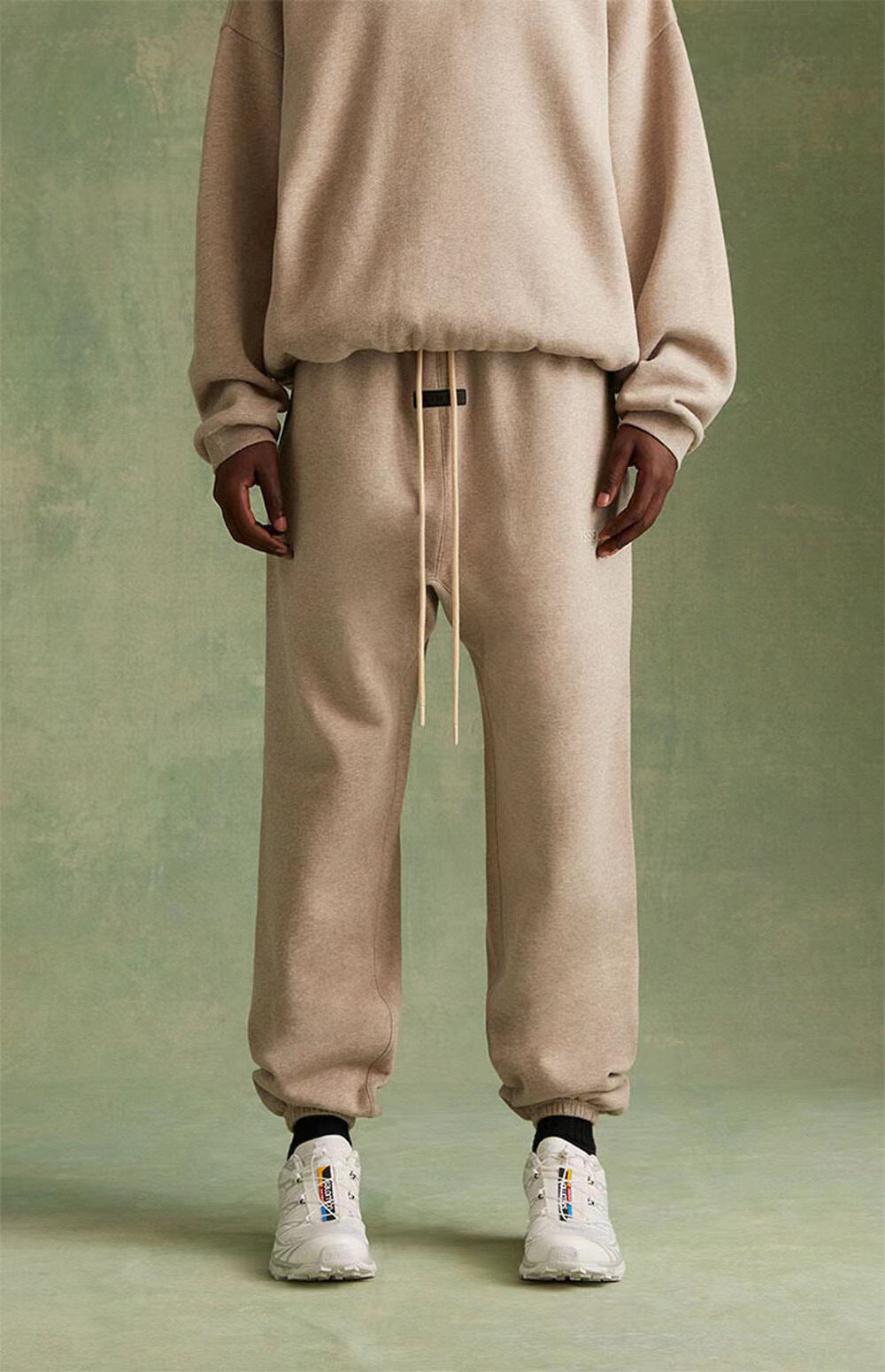 Ess*** Multi-Line Fog Silicone Letters Thickened Sports Casual Sweatpants Trousers