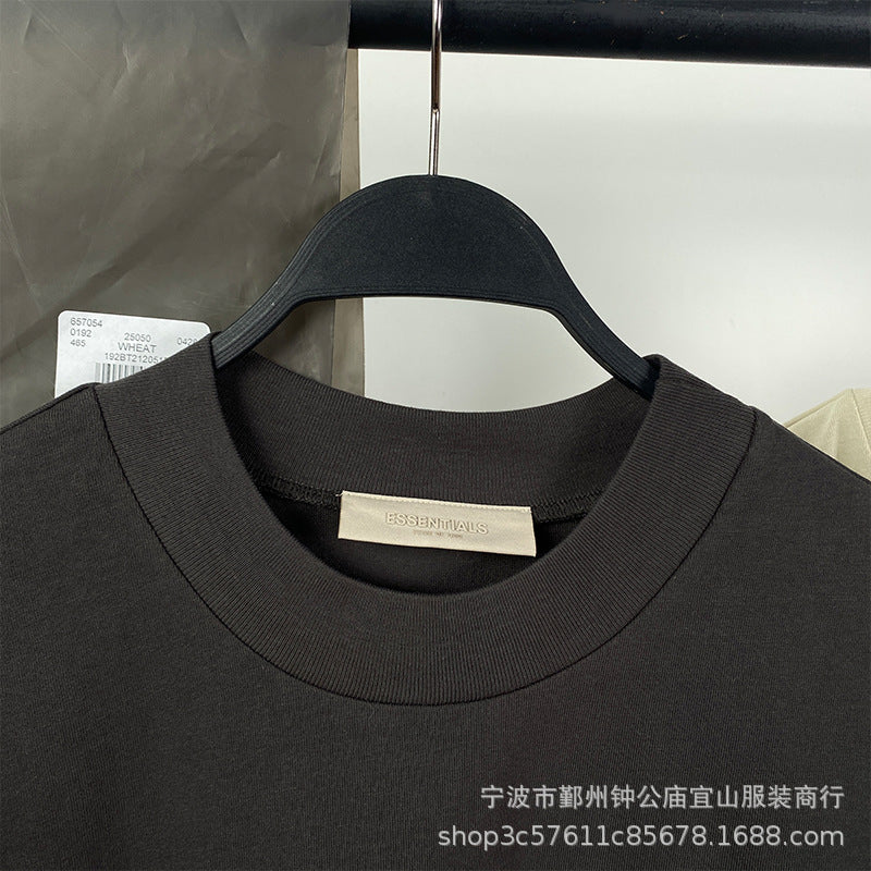 2022SS Short Sleeve T-Shirt 1977 Flocking Print ESSENTIALS Trendy Brand T-Shirt