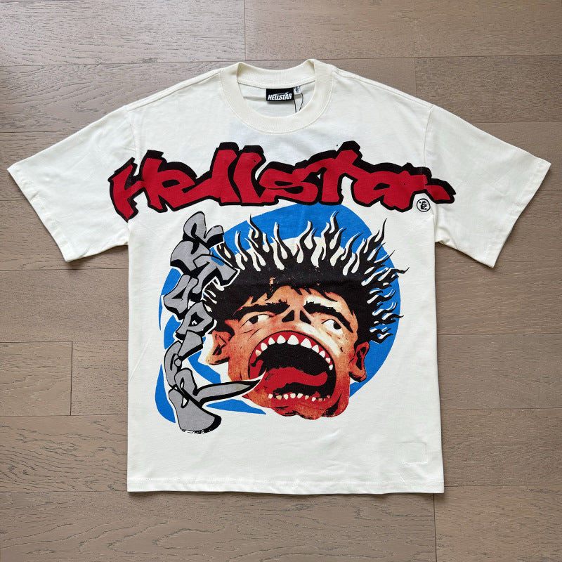 HS6201 New Colors Hellstar 100% Cotton laugh T shirts for men and women