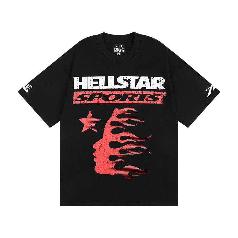 HS6001 Hellstar Fashion Brand Letters shorts Tee shirts
