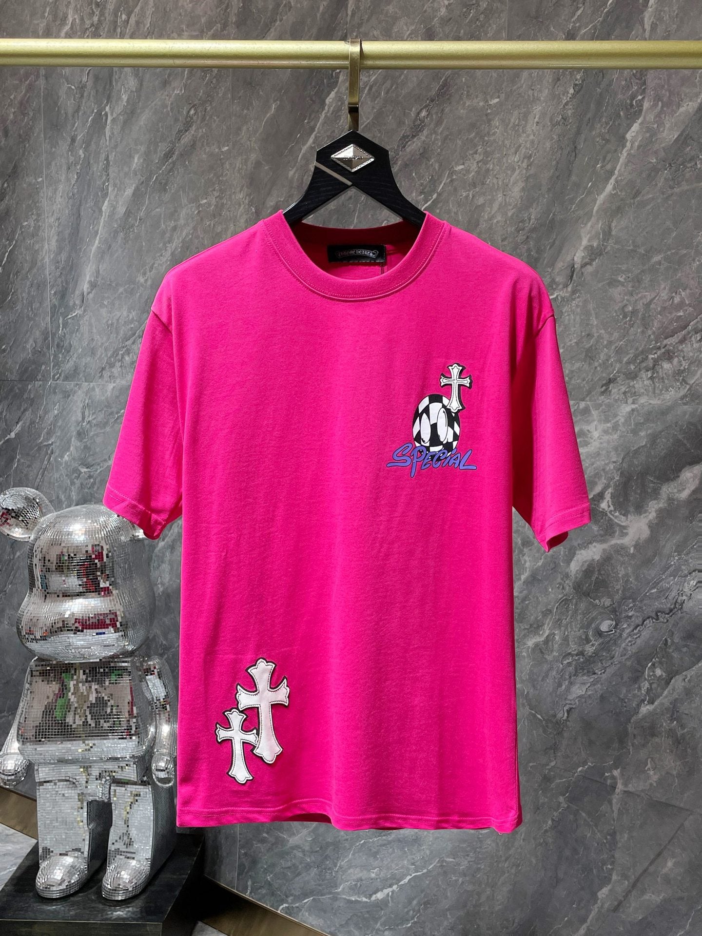 Chrome Heart 23ss Matty Boy Graffiti Short Sleeve Cotton Men's T-shirt