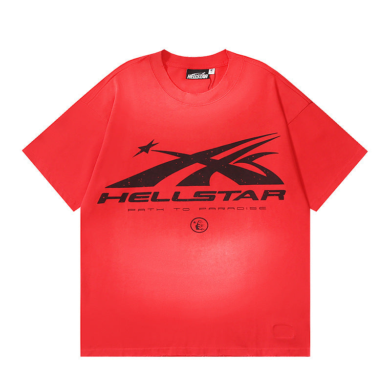Hellstar Men's and Women's Loose Pullover Short Sleeve T-shirt