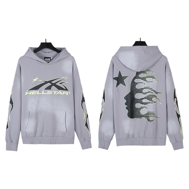 Hellstar Washed and Worn Hoodie Sweater Trousers Suit