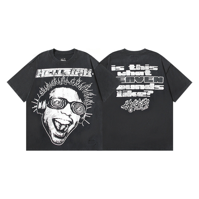 Hellstar Men's and Women's Loose Pullover Short Sleeve T-shirt