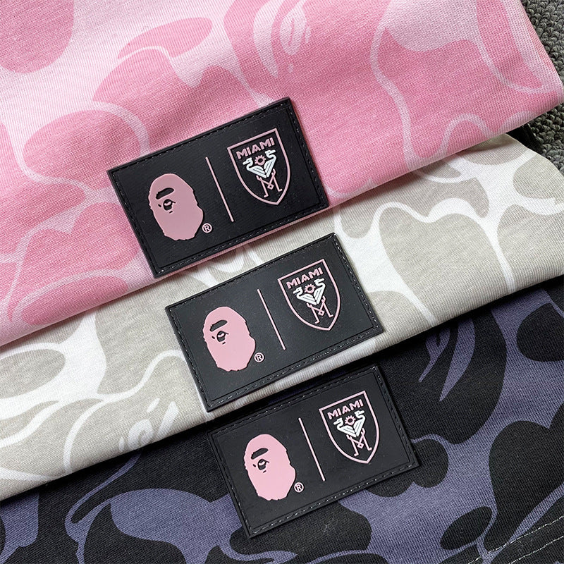 BAPE Sports Short-Sleeved T-shirt Ape Joint Name Miami Miami