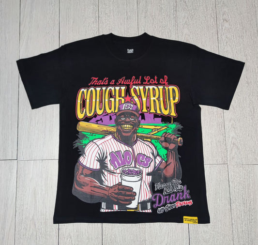 THAT'S AWFUL LOT OF COUGH SYRUP Crew Neck T-Shirt 100% Short Sleeve