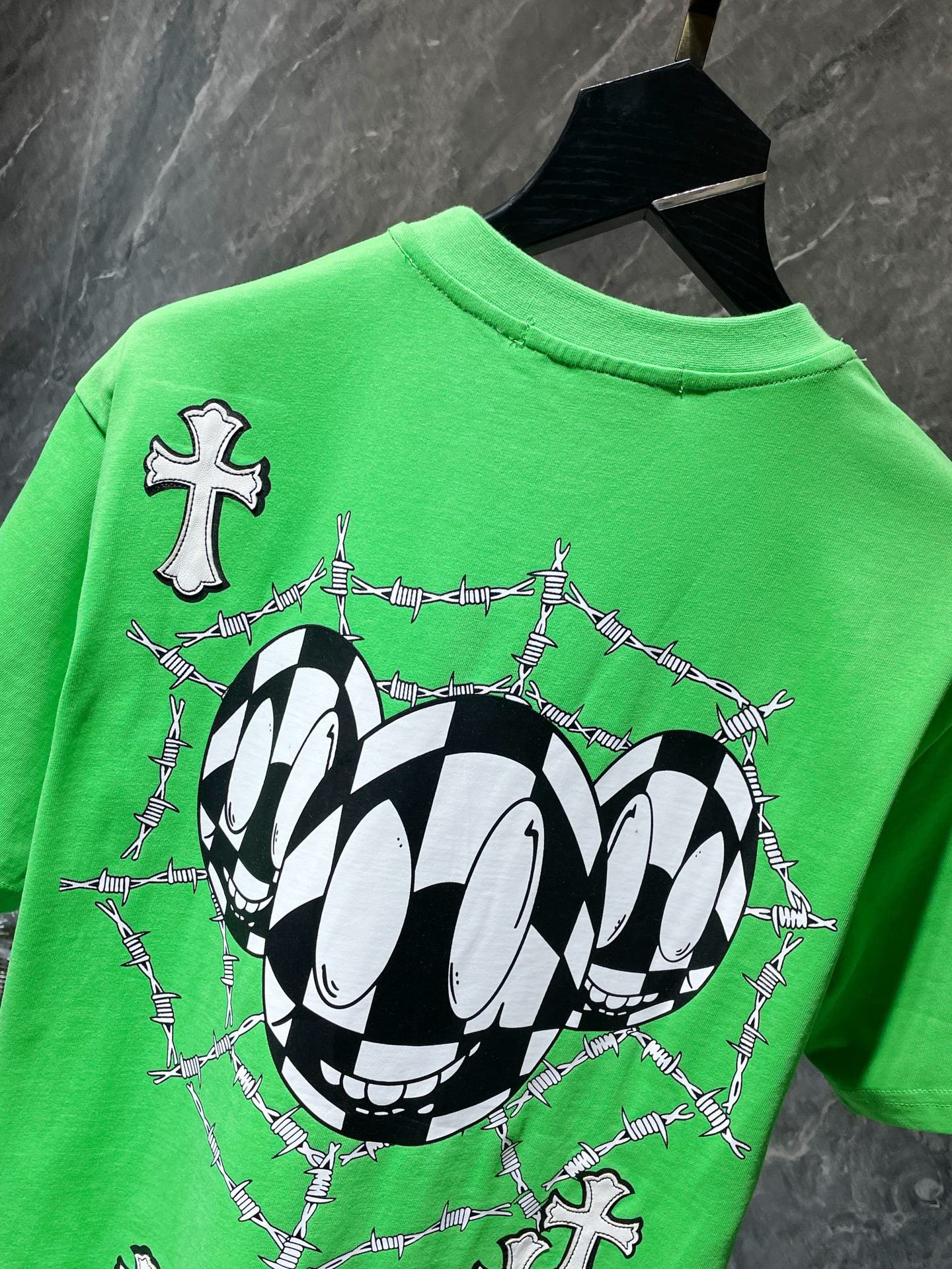 Chrome Heart 23ss Matty Boy Graffiti Short Sleeve Cotton Men's T-shirt