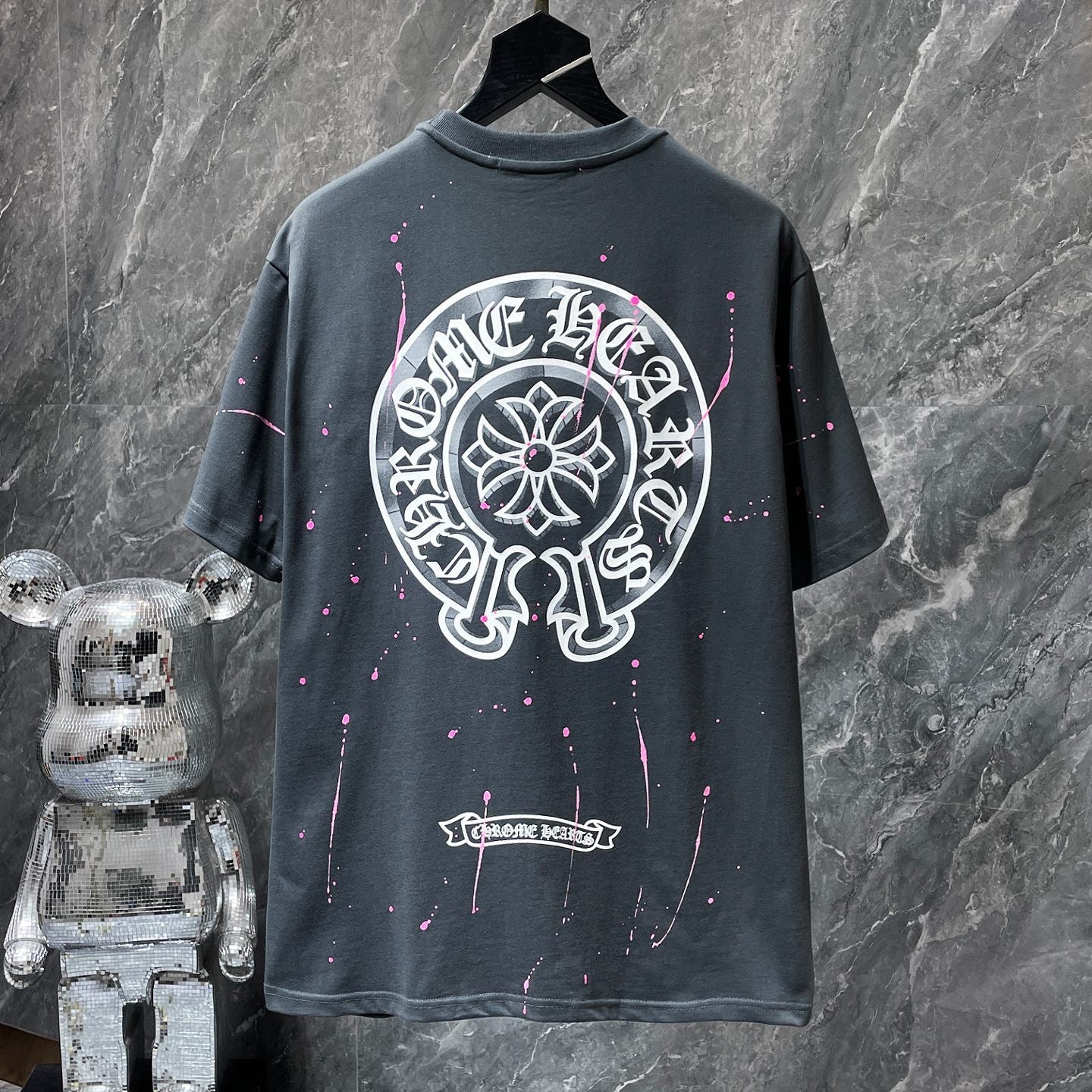 Chrome Hearts High Quality Sanskrit Crew Neck T-shirt Short Sleeves