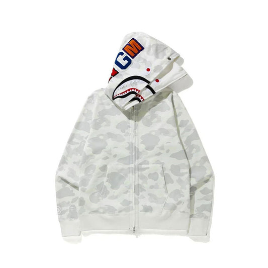 BAPE Shark Shark Head Double Hood Sweater Luminous Spots