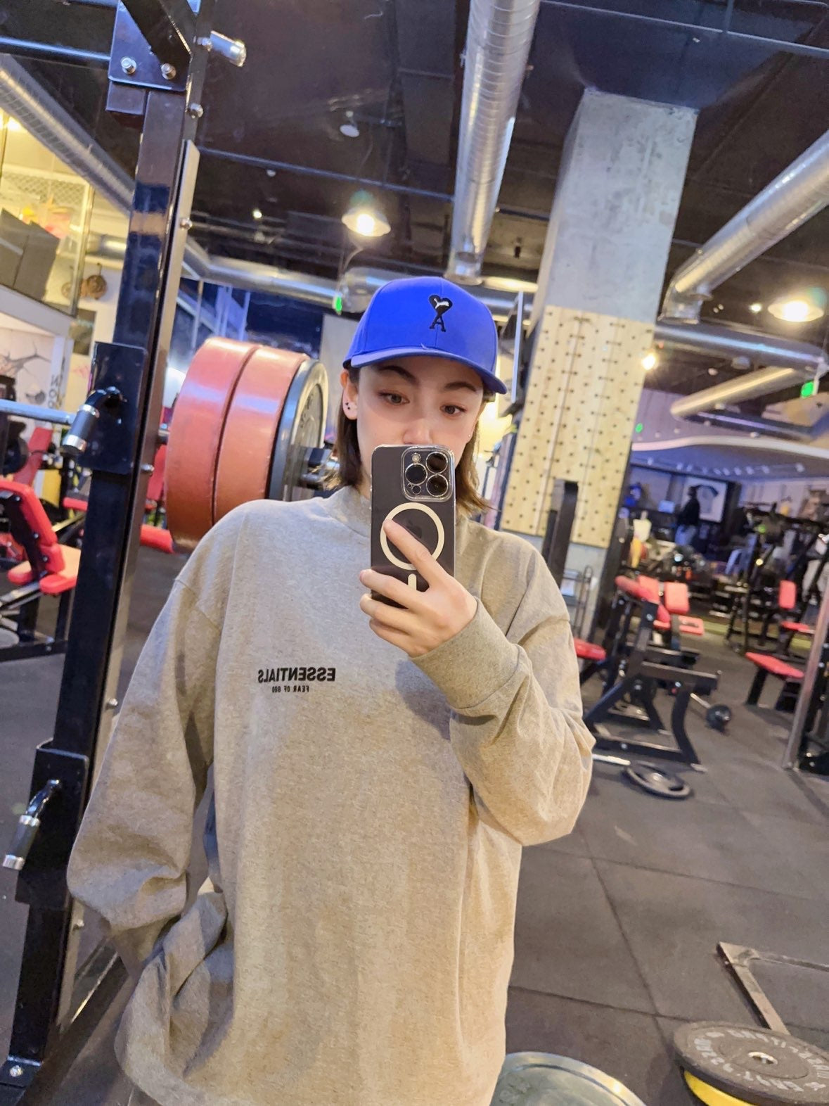 Top Ess** Flocking Letter Crew Neck 100% Cotton Long Sleeve T-shirt Fog Men and Women