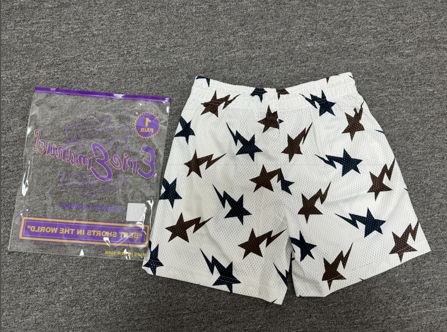 Eric Emanuel Sports Shorts for Men Star Loose Fit