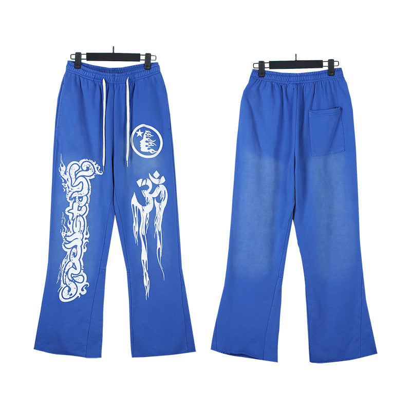 Hellstar Washed and Worn Hoodie Sweater Trousers Suit