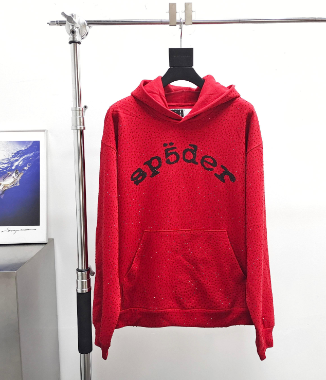 Best-Selling Sp5der Diamond  VVS Hoodie Black