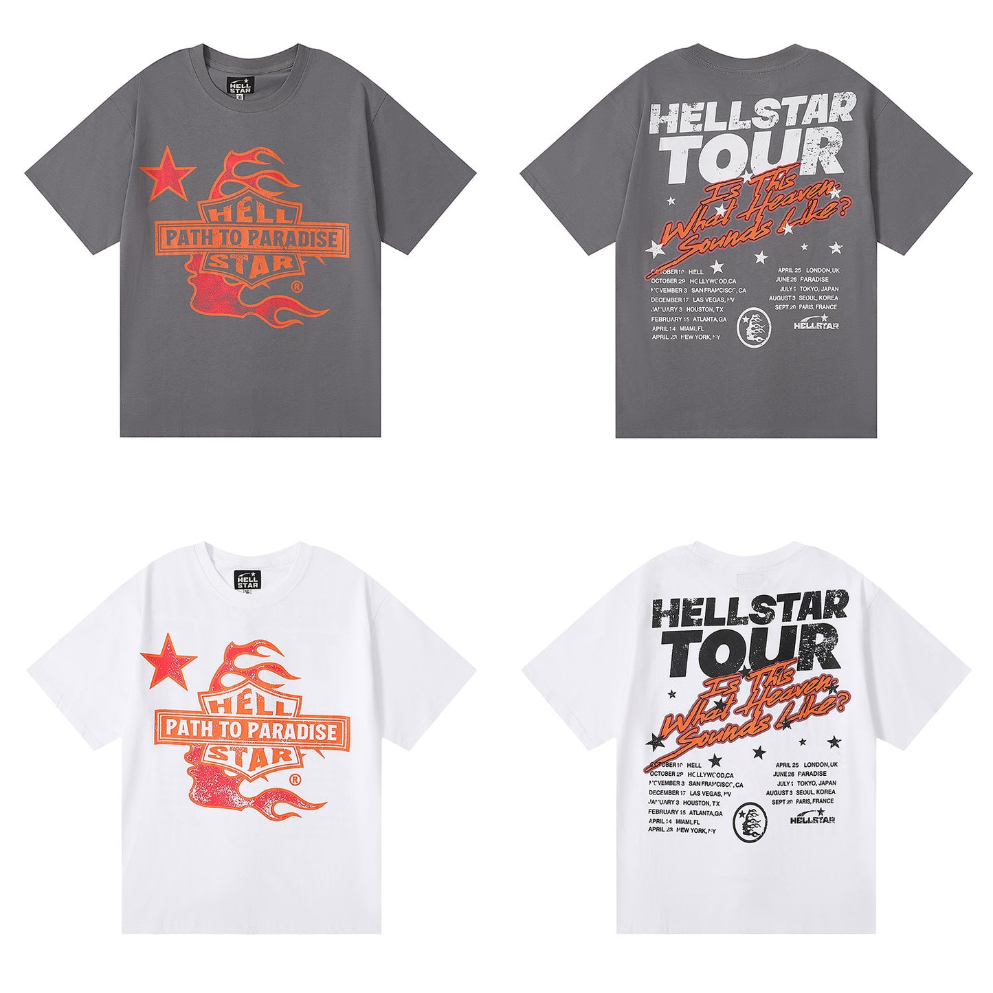 HS6001 Hellstar Fashion Brand Letters shorts Tee shirts