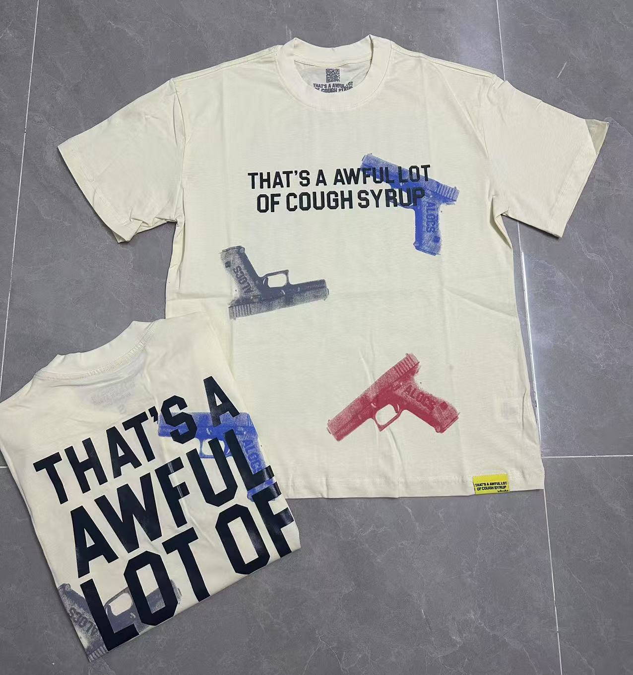 ALOCS 9001 THAT'S A AWFUL LOT OF COUGH SYRUP pure cotton T-shirt