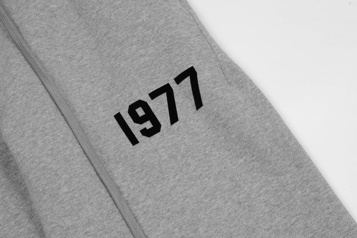 Fog Double Line 1977 Digital Flocking Casua Ankle-Tied Sweatpants Tide