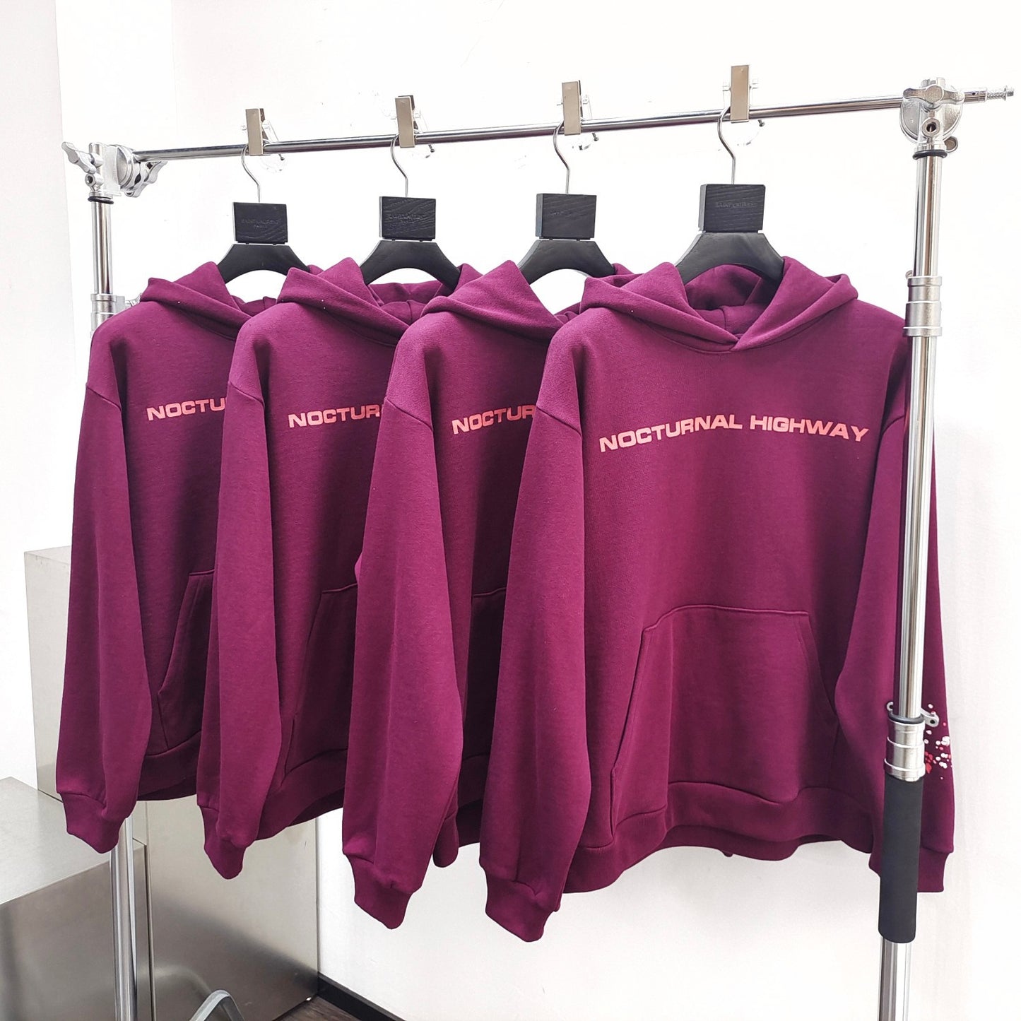 spider 555555 Burgundy Trendy Couple Hoodie Sweatshirt