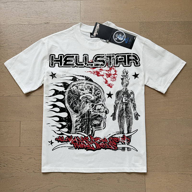 HS6201 New Colors Hellstar 100% Cotton laugh T shirts for men and women