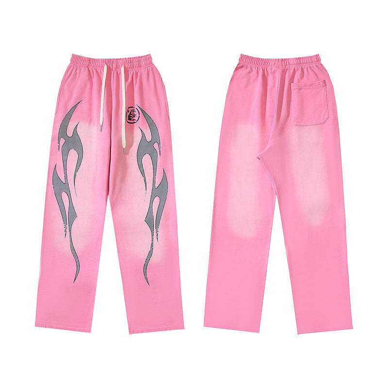 Part3-Hellstar Washed and Worn Hoodie Sweater Trousers Suit