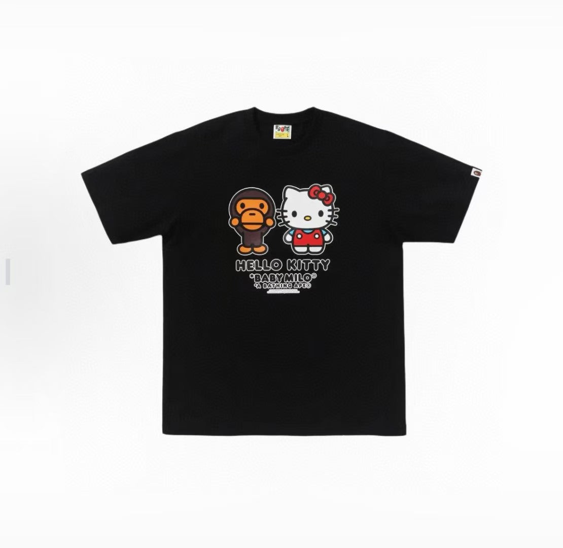 Bape tee shirts 100% cotton hello kitty men tee shirts