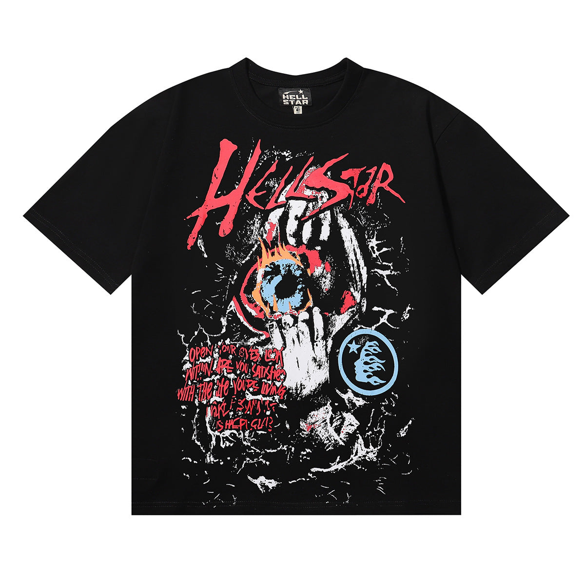 HS6001 Hellstar Fashion Brand Letters shorts Tee shirts