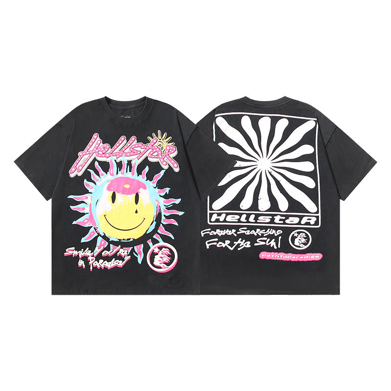 Hellstar Men's and Women's Loose Pullover Short Sleeve T-shirt