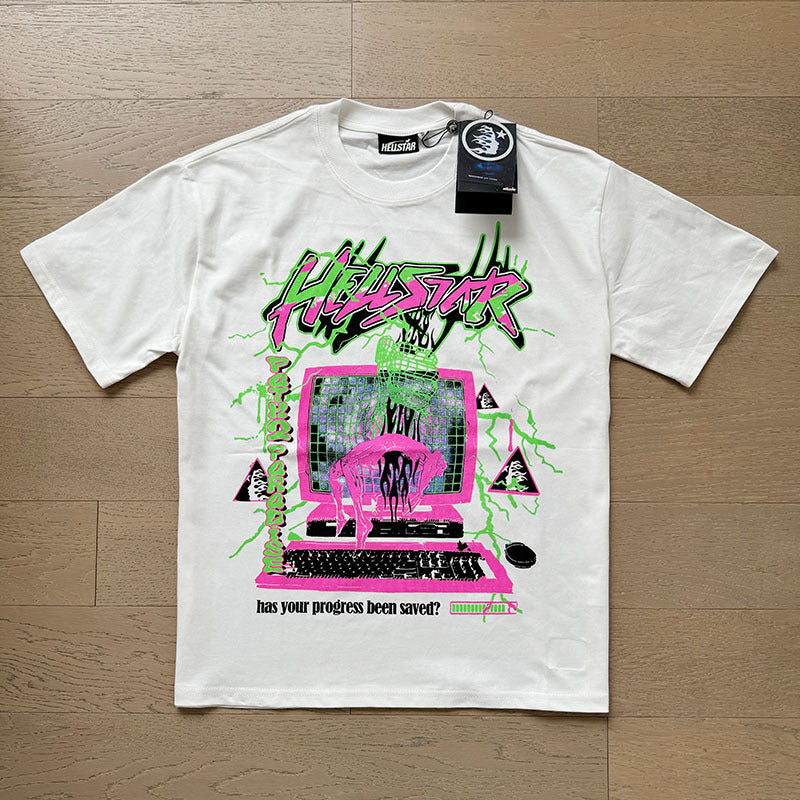 HS6201 New Colors Hellstar 100% Cotton laugh T shirts for men and women