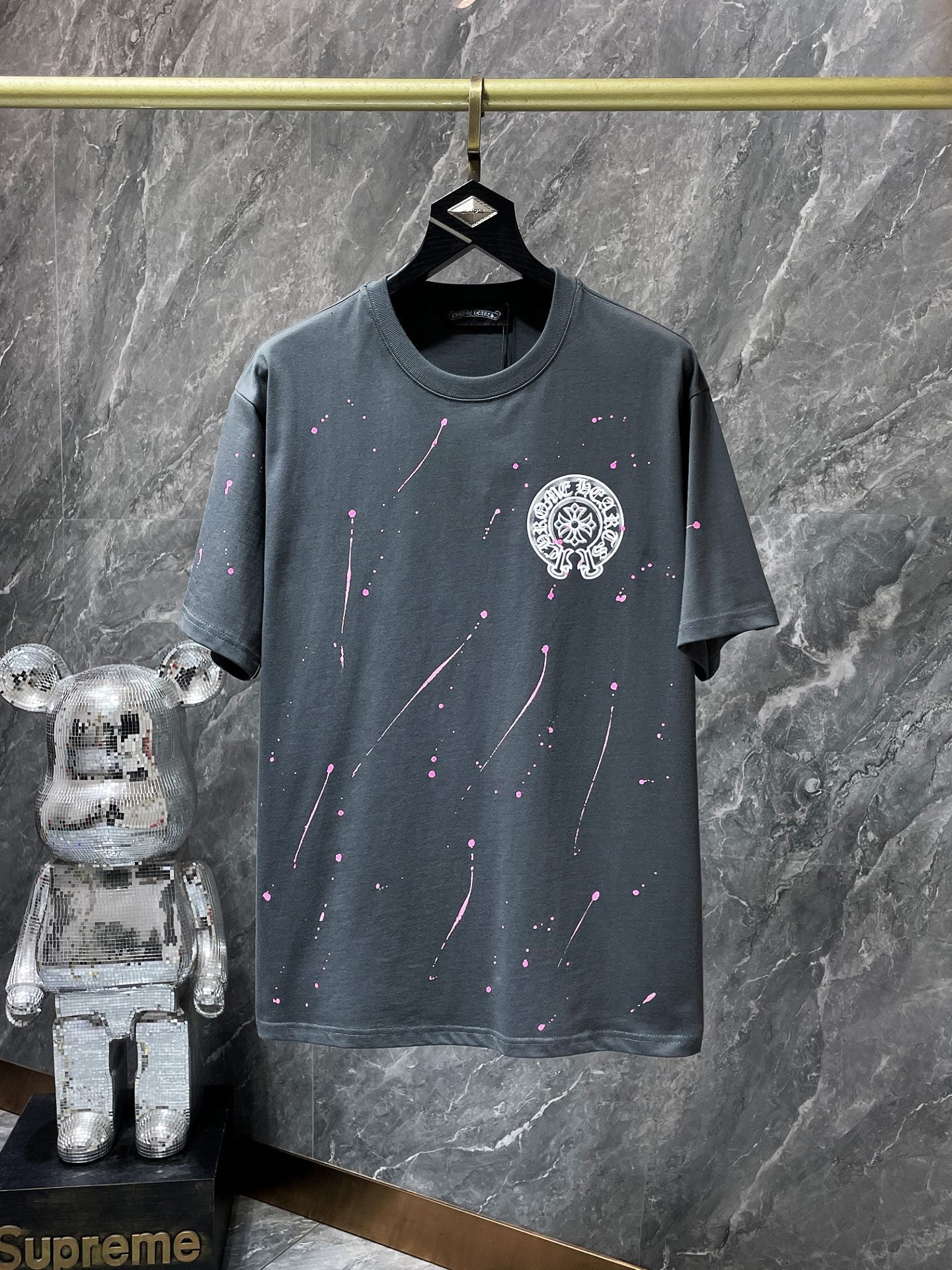 Chrome Hearts High Quality Sanskrit Crew Neck T-shirt Short Sleeves