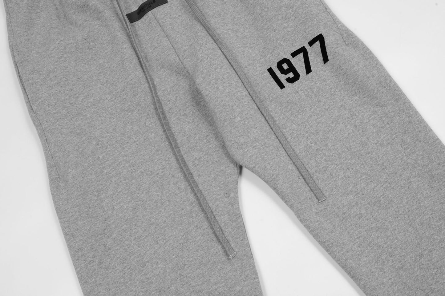 Fog Double Line 1977 Digital Flocking Casua Ankle-Tied Sweatpants Tide