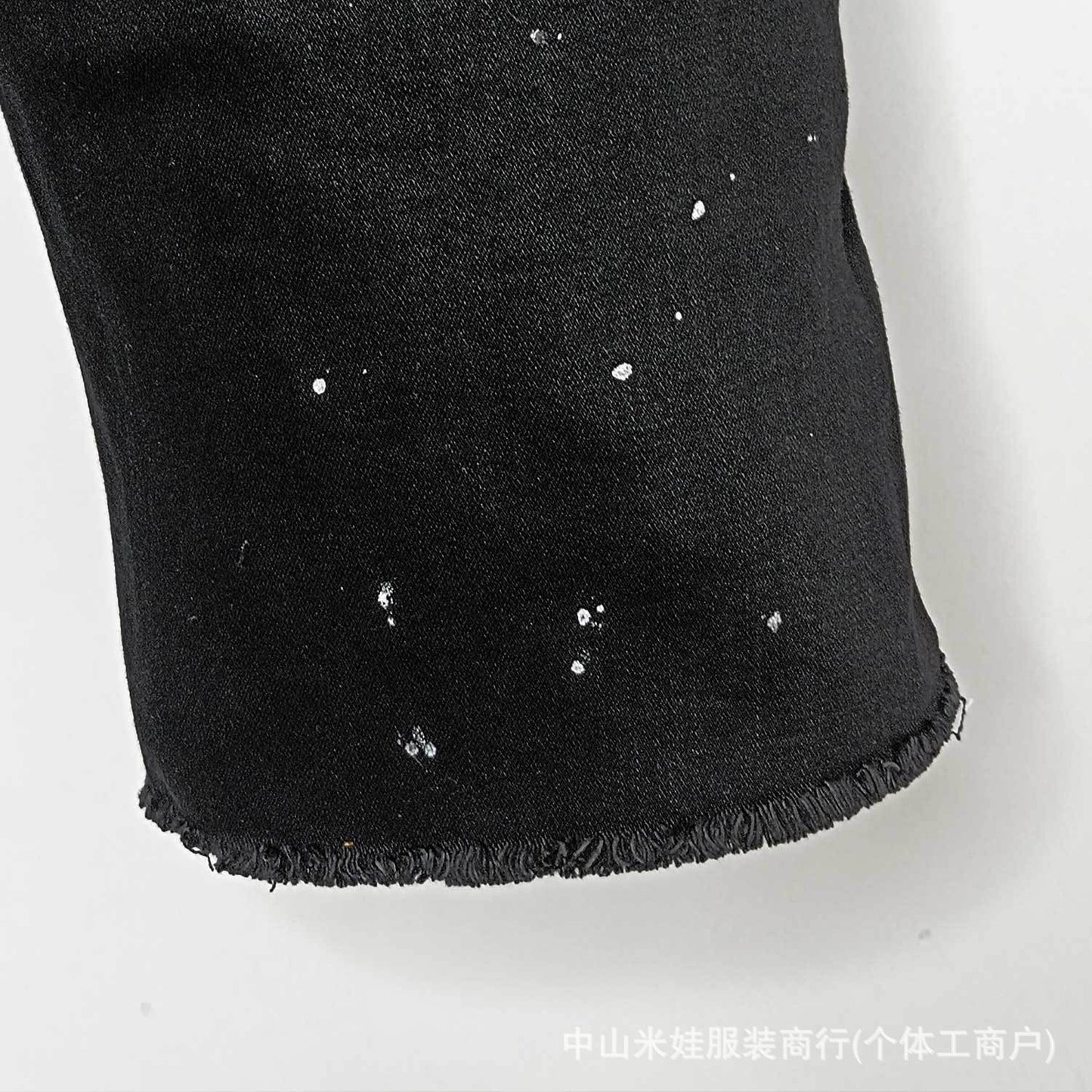 Purple Jeans Men's Ripped Denim Shorts Five-Point Pants