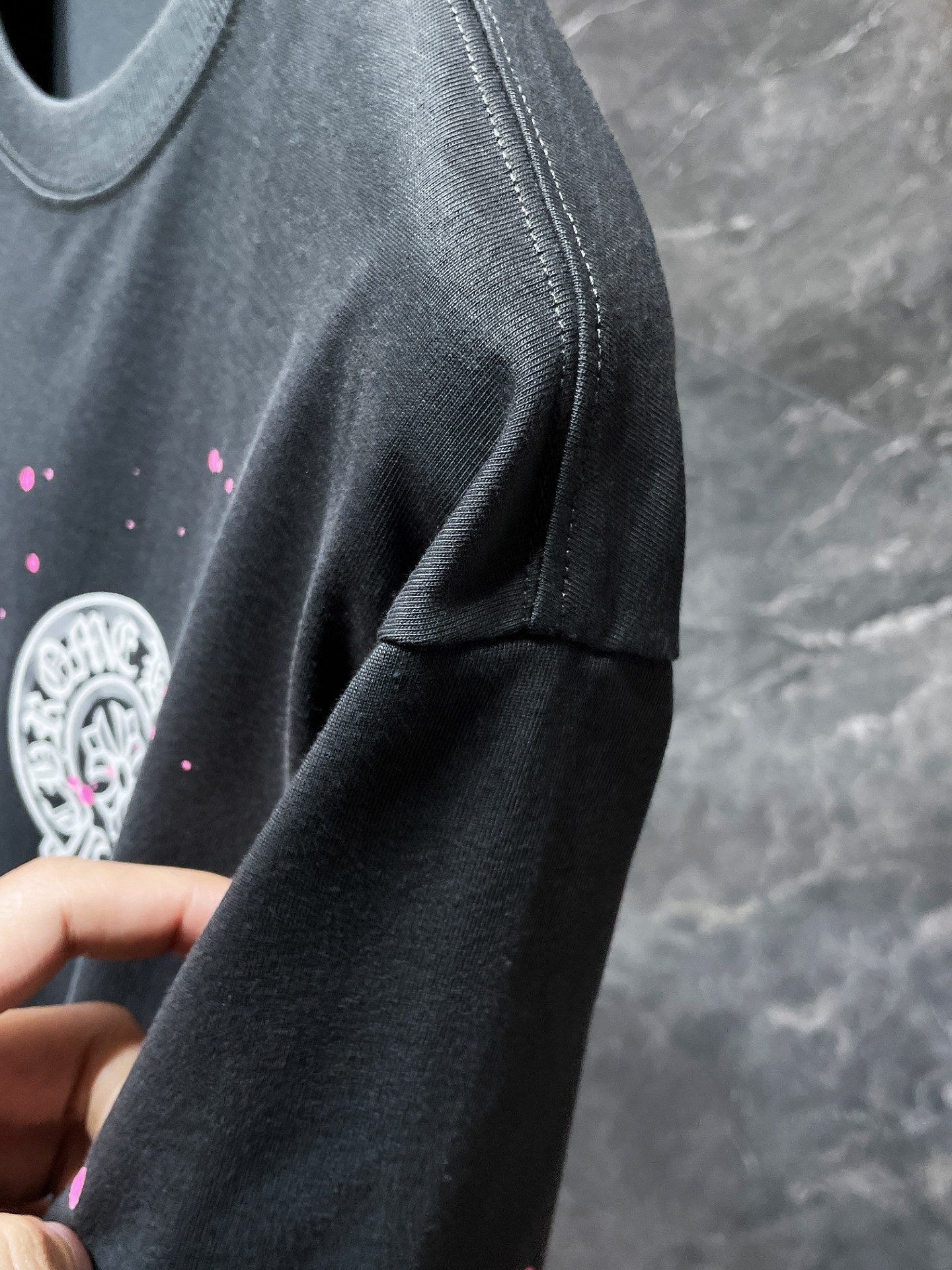 Chrome Hearts High Quality Sanskrit Crew Neck T-shirt Short Sleeves