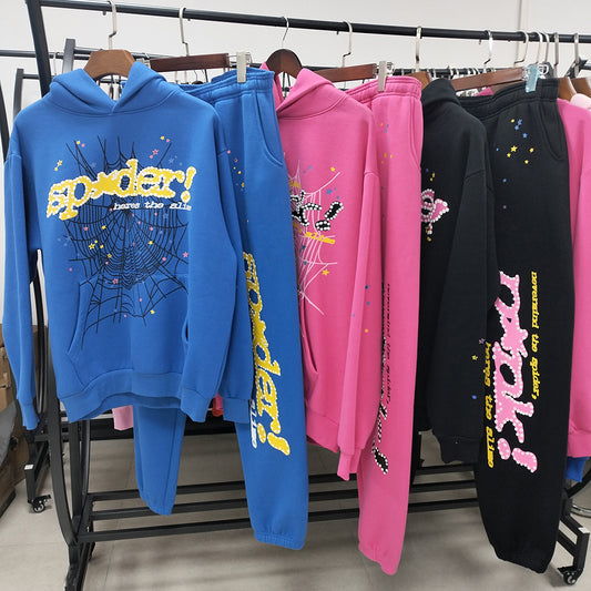 part2- 430gsm Sp5der Hoodies 100% Cotton Hoodie for men and women