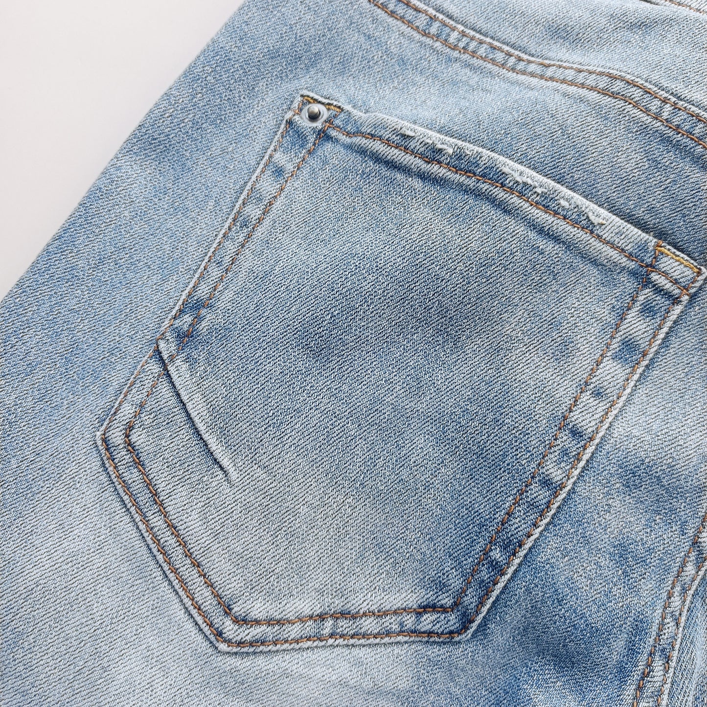 Ksubi001 Jeans Straight Ripped Stretch American High Street Casual Men's Jeans